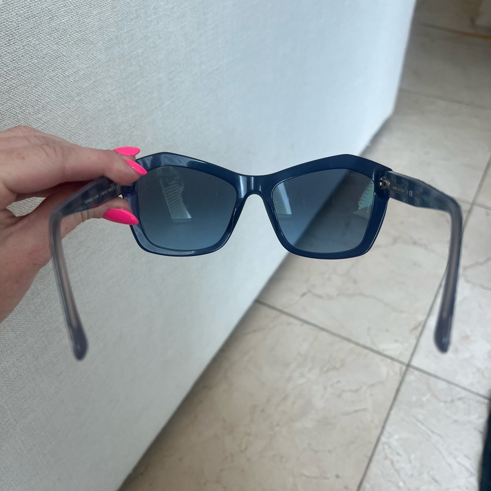 Blue Chanel Sunglasses AUTHENTIC - Picture 9 of 12